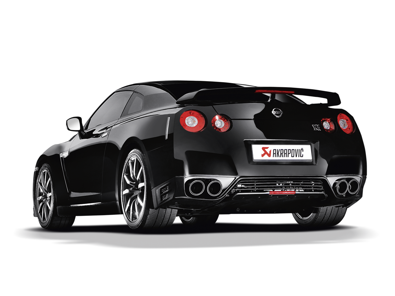 Akrapovic Nissan GT-R Evolution Line Cat Back (Titanium) w/ Carbon Tips