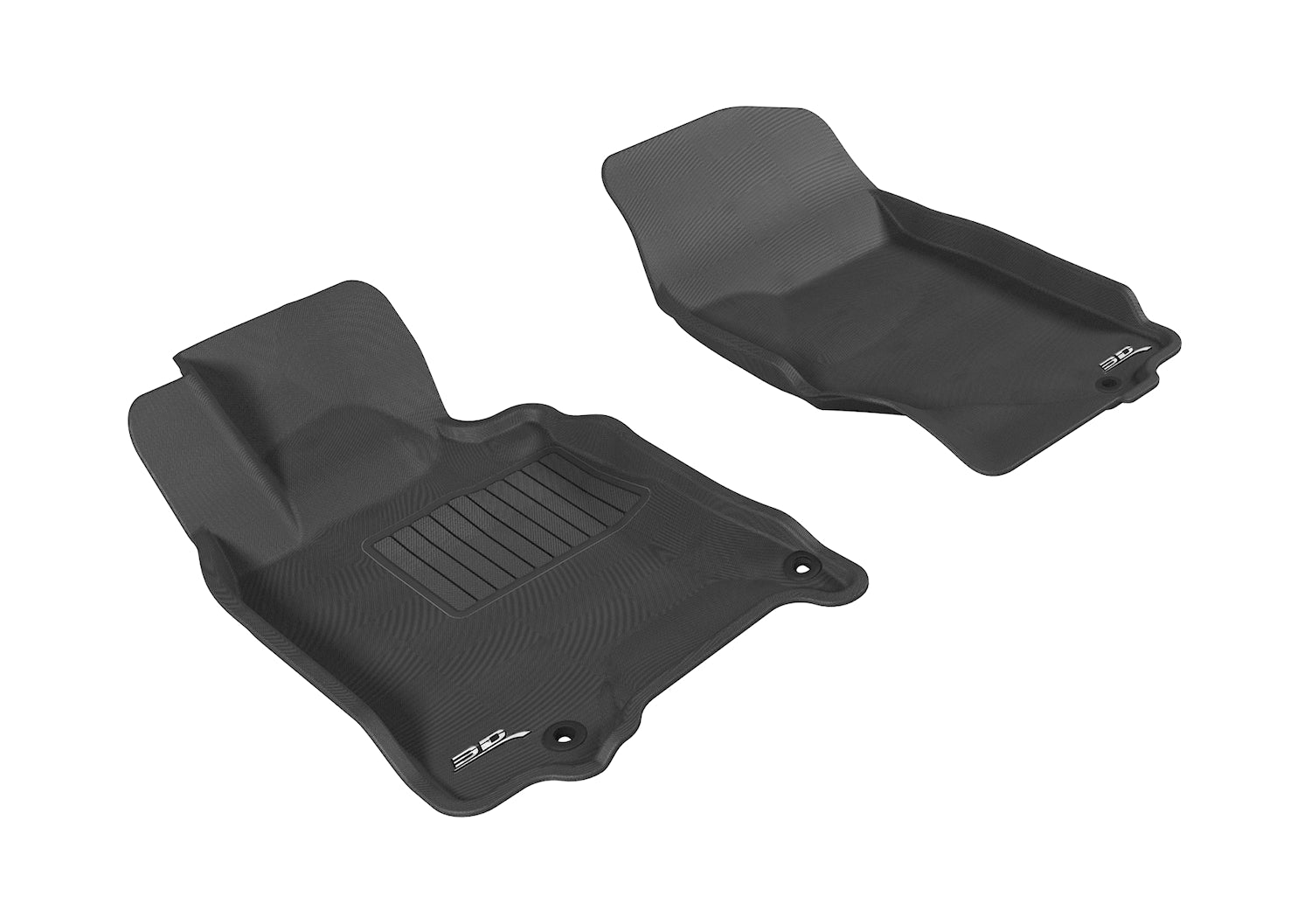 3D MAXpider |  2007 2015 INFINITI Q40/Q60/G35/37 COUPE/SEDAN KAGU 1ST ROW Floormats - BLACK - Carbon Fiber Embossed Pattern