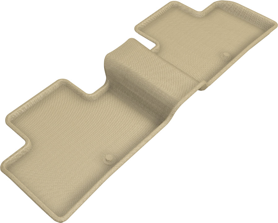 3D MAXpider |  2019 2022 INFINITI QX50 / QX55 KAGU 2ND ROW Floormats - TAN - Carbon Fiber Embossed Pattern