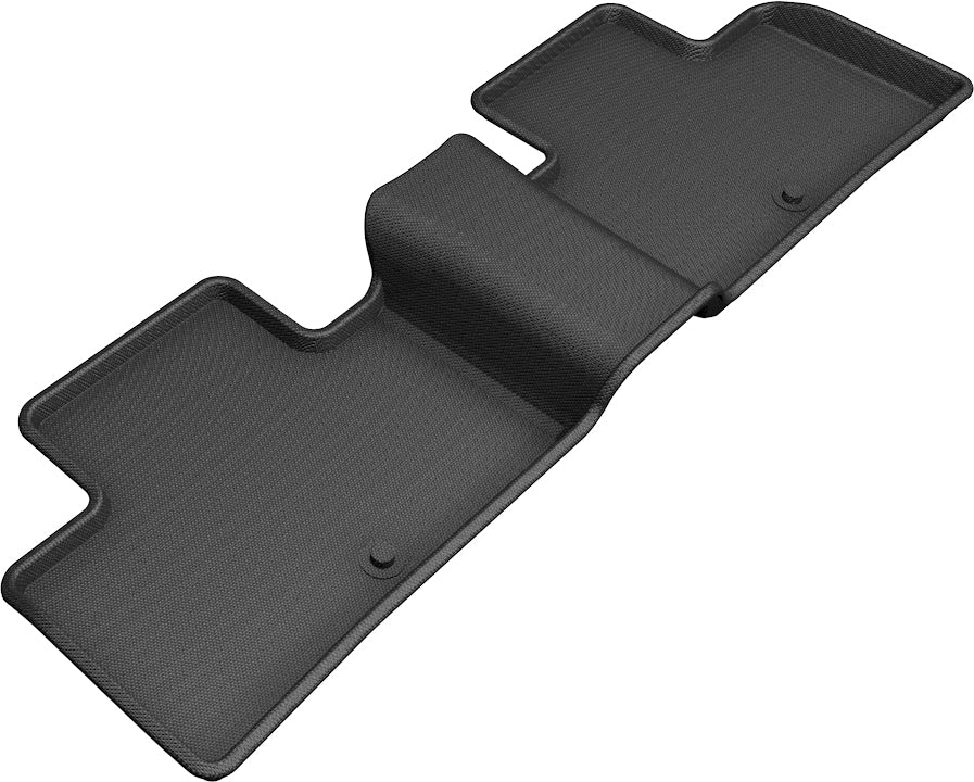 3D MAXpider |  2019 2023 INFINITI QX50 / QX55 KAGU 2ND ROW Floormats - BLACK - Carbon Fiber Embossed Pattern