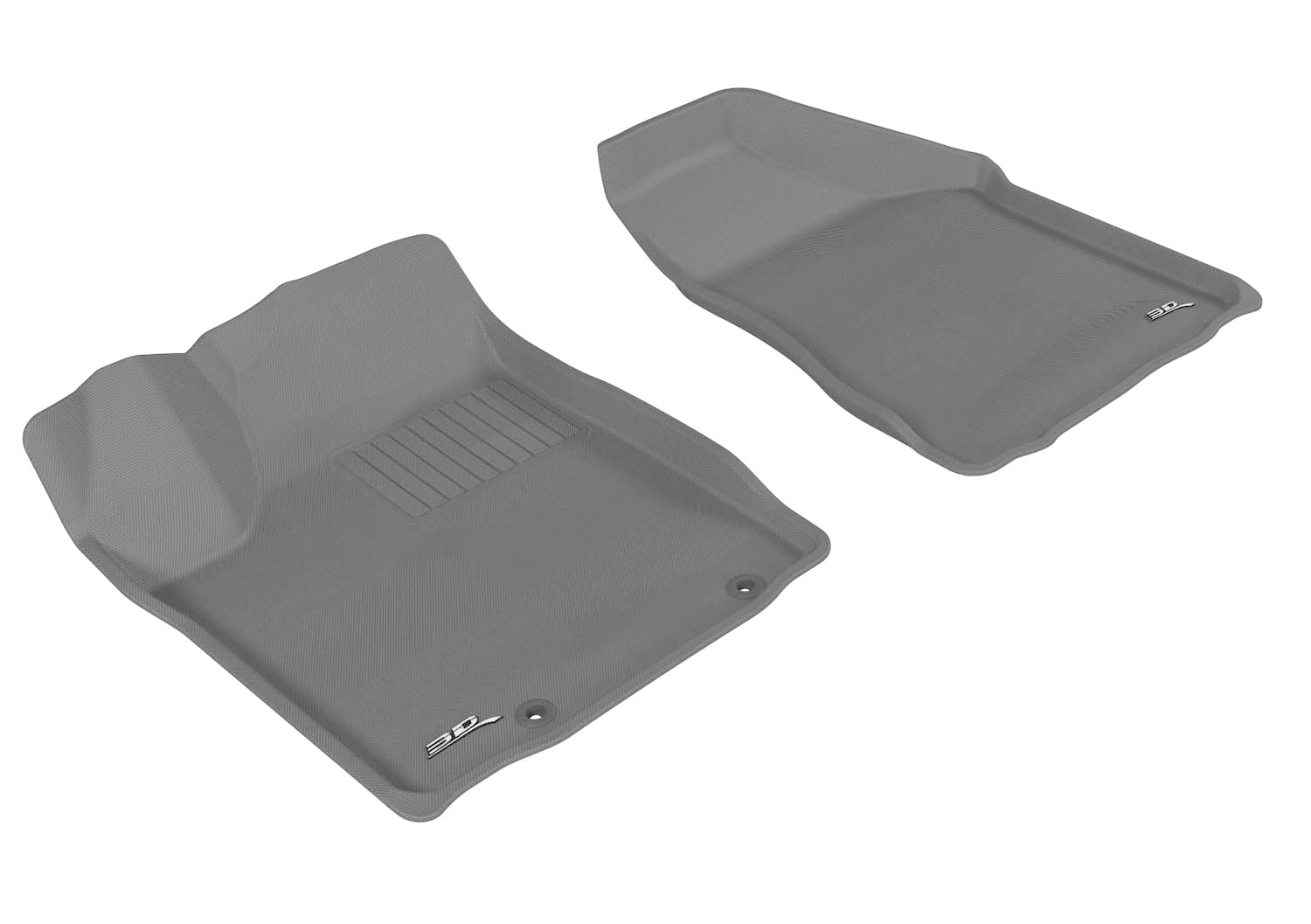 3D MAXpider |  2003 2007 NISSAN MURANO KAGU 1ST ROW Floormats - GRAY - Carbon Fiber Embossed Pattern