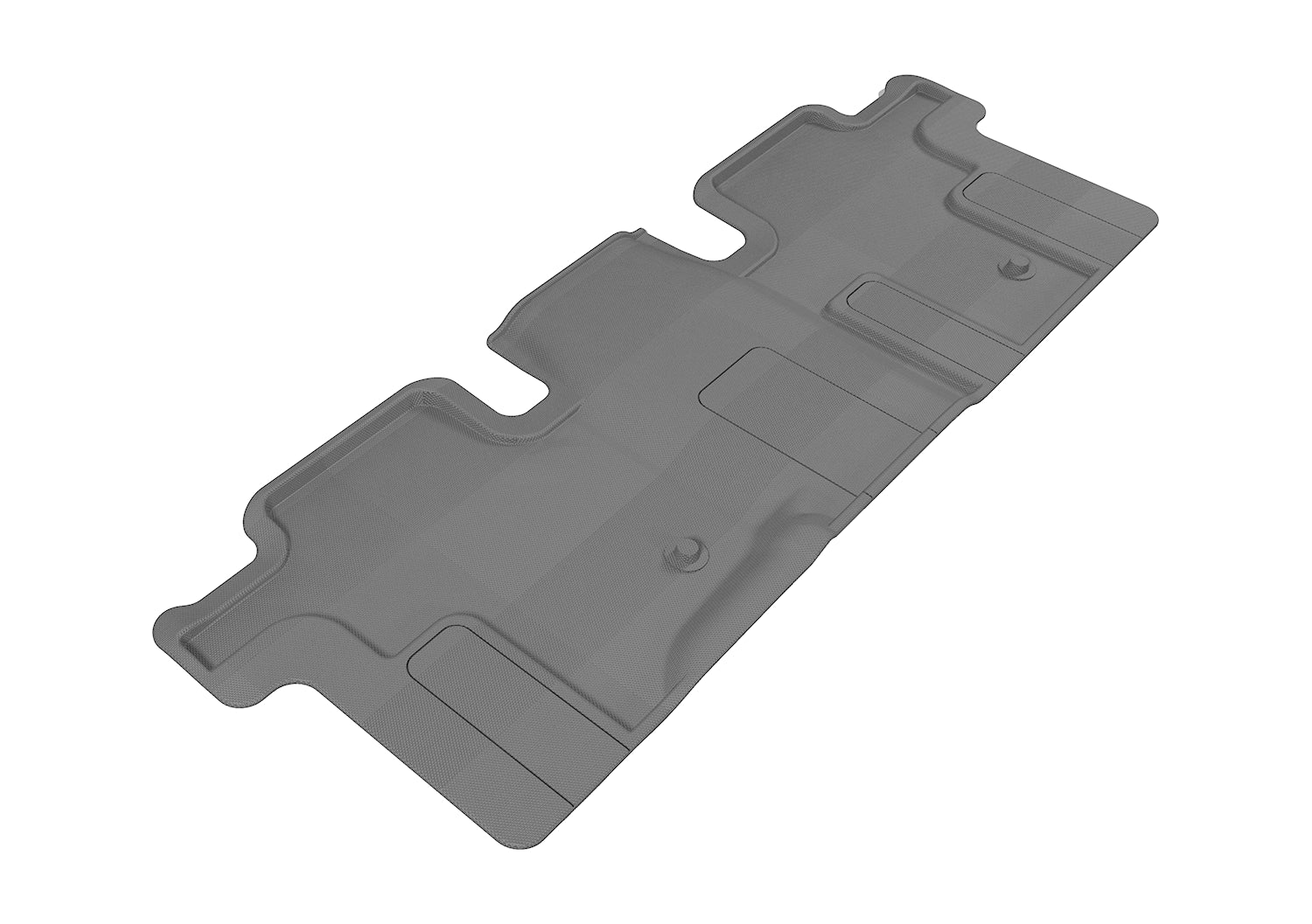 3D MAXpider |  2013 2020 NISSAN/INFINITI PATHFINDER/ QX60/ JX KAGU 2ND ROW Floormats - GRAY - Carbon Fiber Embossed Pattern