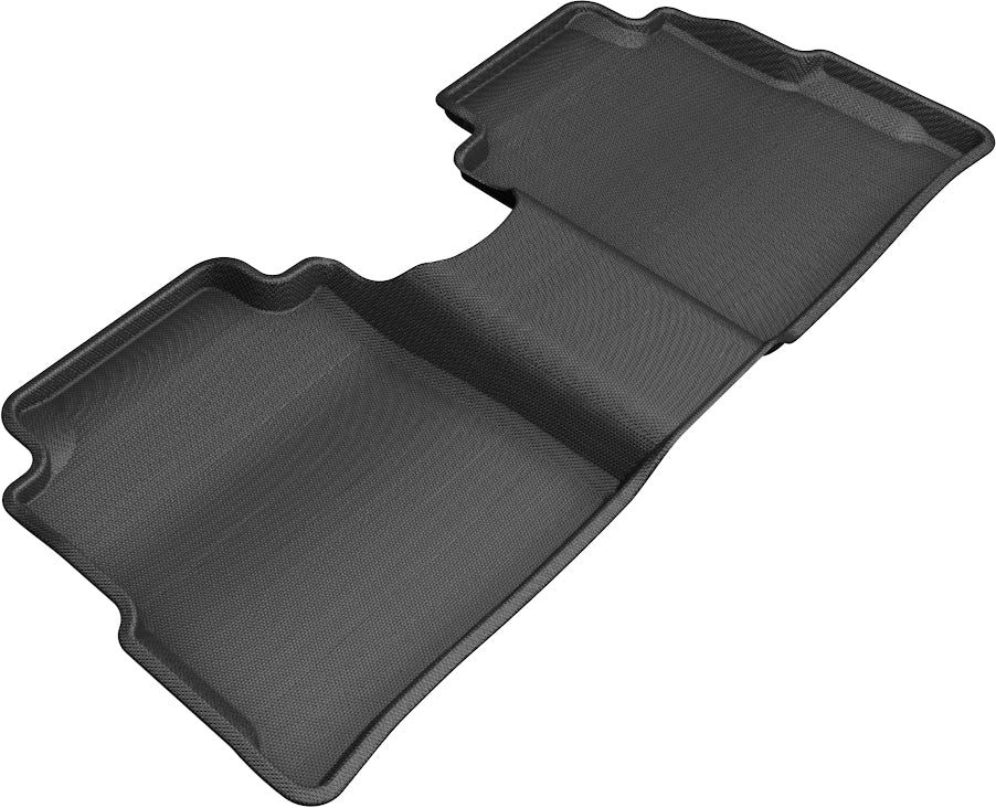 3D MAXpider |  2018 2023 NISSAN KICKS KAGU 2ND ROW Floormats - BLACK - Carbon Fiber Embossed Pattern