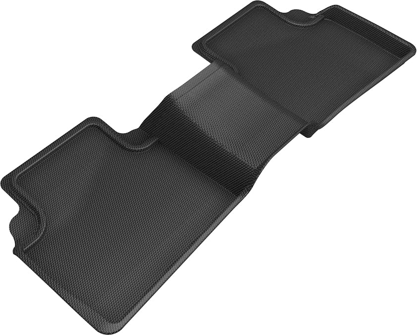 3D MAXpider |  2019 2023 NISSAN ALTIMA KAGU 2ND ROW Floormats - BLACK - Carbon Fiber Embossed Pattern