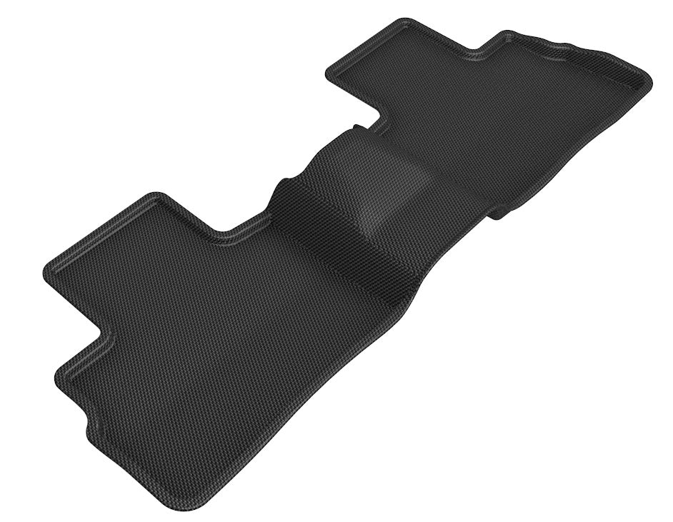 3D MAXpider |  2020 2023 NISSAN SENTRA KAGU 2ND ROW Floormats - BLACK - Carbon Fiber Embossed Pattern