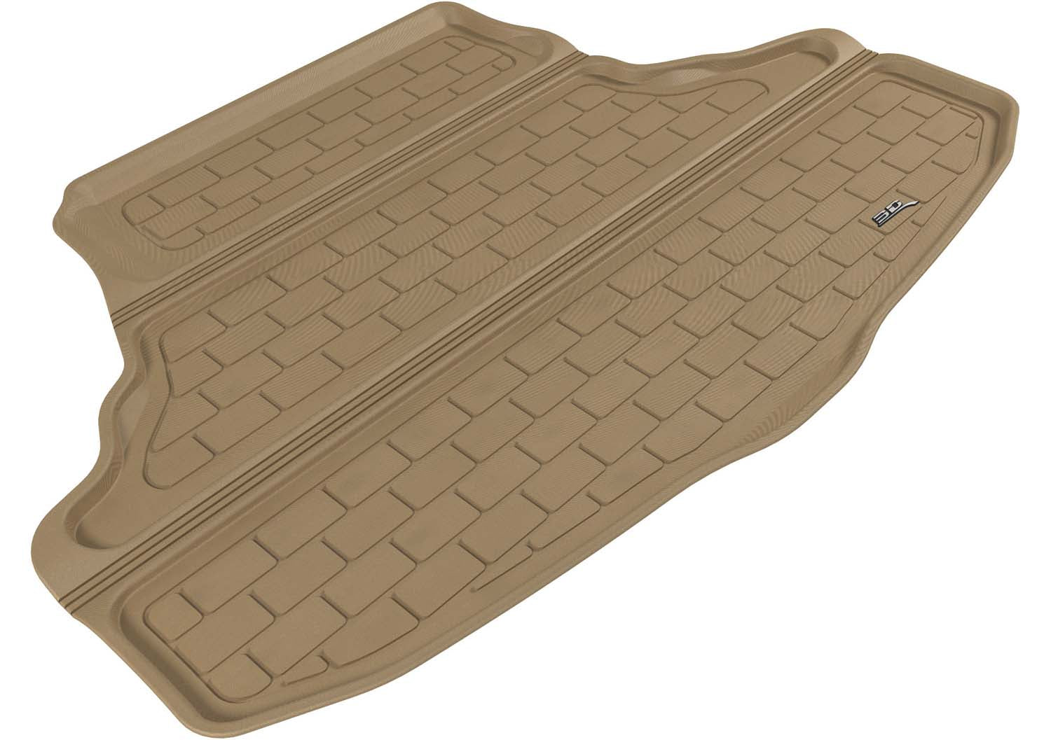 3D MAXpider |  2007 2013 INFINITI G35/37 SEDAN KAGU CARGO LINER  - TAN - Carbon Fiber Embossed Pattern