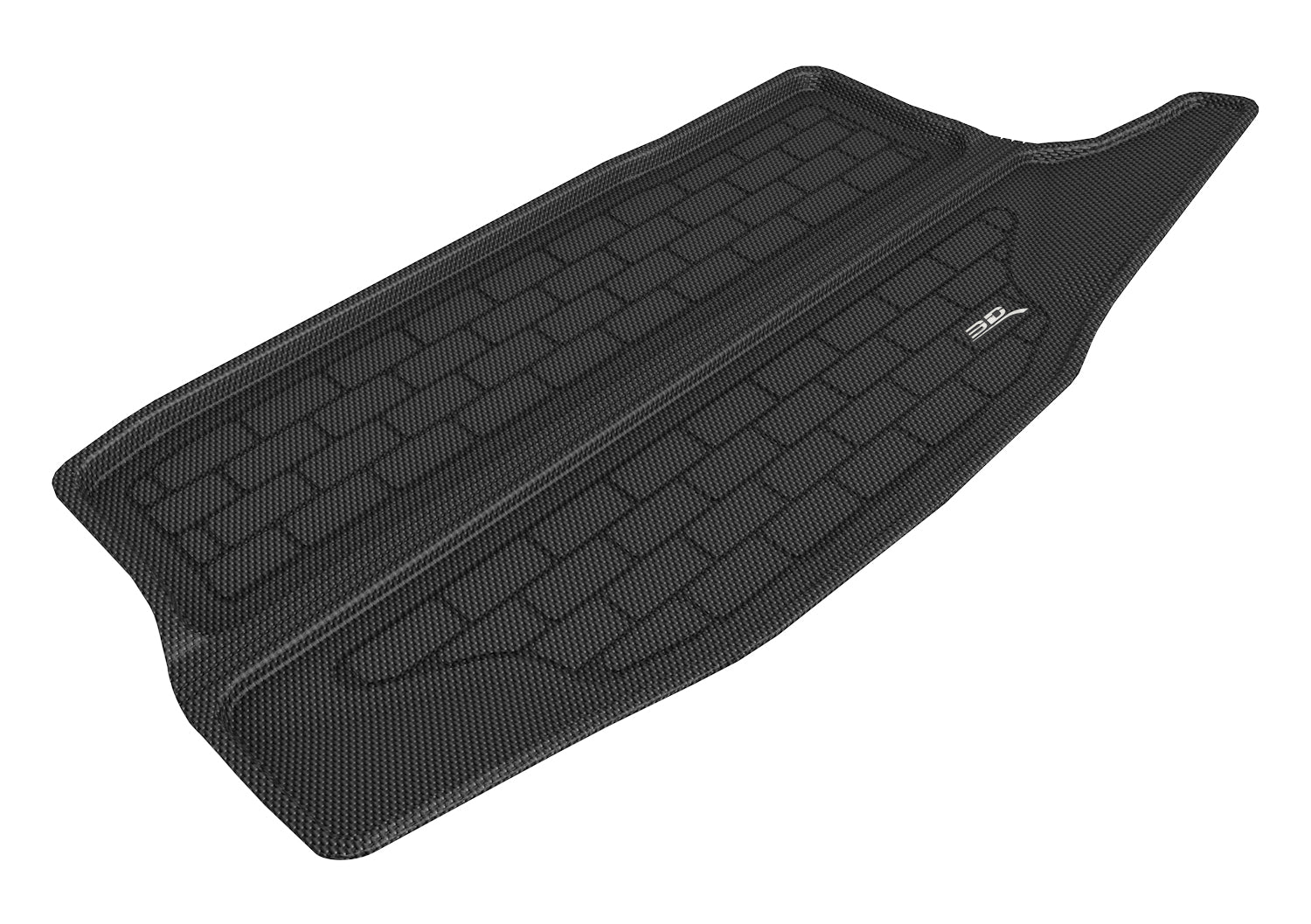 3D MAXpider |  2011 2012 NISSAN LEAF KAGU CARGO LINER  - BLACK - Carbon Fiber Embossed Pattern