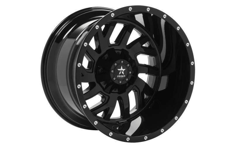 RBP 65R Glock 22x14 6x139.7 BP / 4.5 BS -76mm Offset 78mm CB (Hub Centric) Gloss Black Wheel