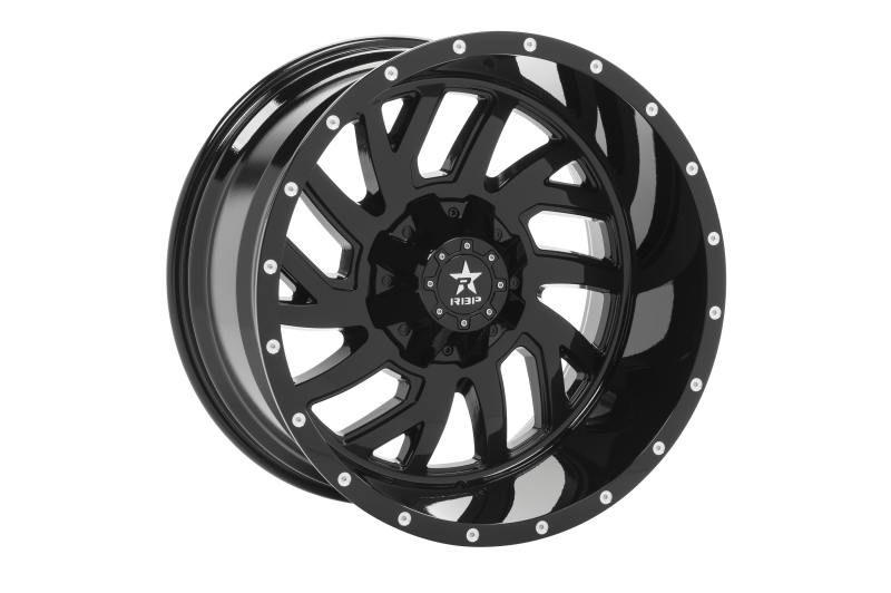 RBP 65R Glock 22x12 6x139.7 BP / 4.75 BS -44mm Offset 78mm CB (Hub Centric) Gloss Black Wheel