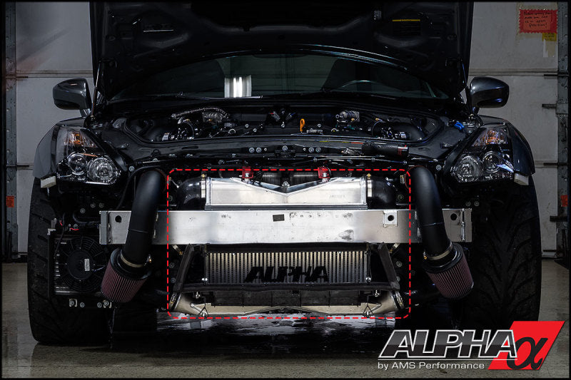 AMS Performance Nissan GT-R Alpha Race Front Mount Intercooler w/Logo