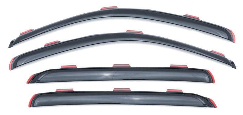 Lund 05-17 Nissan Navara King Cab Ventvisor Elite Window Deflectors - Smoke (4 Pc.)