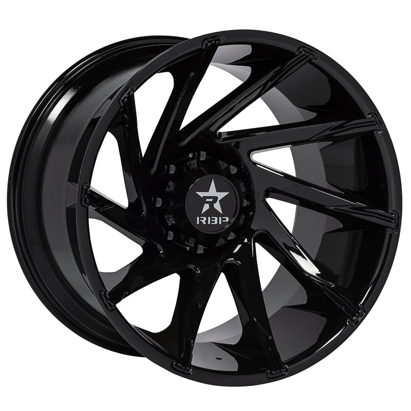 RBP 77R Spike 20x10 6x139.7 BP / 5.5 BS 0mm Offset 78mm CB (Hub Centric) Gloss Black Wheel