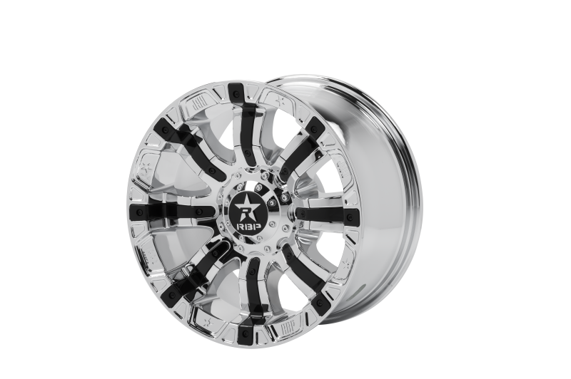 RBP 94R 17x9.0 6x139.7 BP / 5.5 BS 10mm Offset 78mm CB (Hub Centric) Chrome w/Black Inserts Wheel