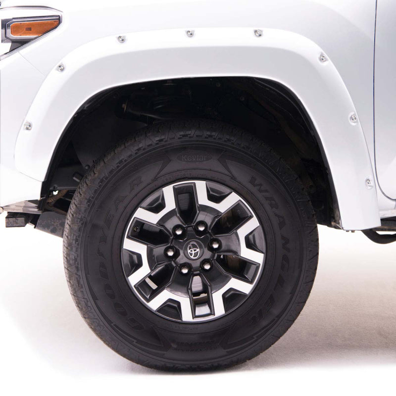 EGR 16+ Nissan Titan XD Bolt-On Look Color Match Fender Flares - Set - Liquid Platinum Metallic