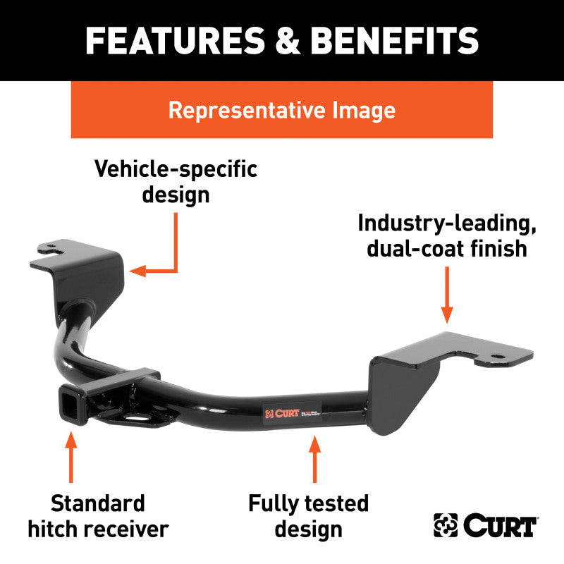 Curt 08-10 Infiniti EX35 Class 1 Trailer Hitch w/1-1/4in Receiver BOXED