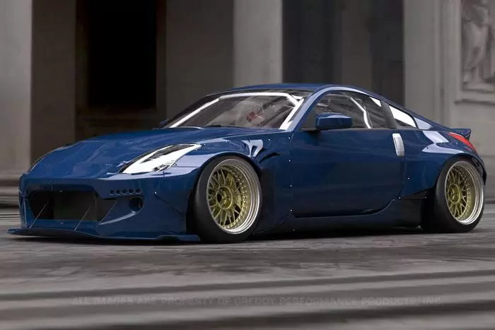 GReddy Nissan Z33 Rocket Bunny Aero Kit - Front Fenders