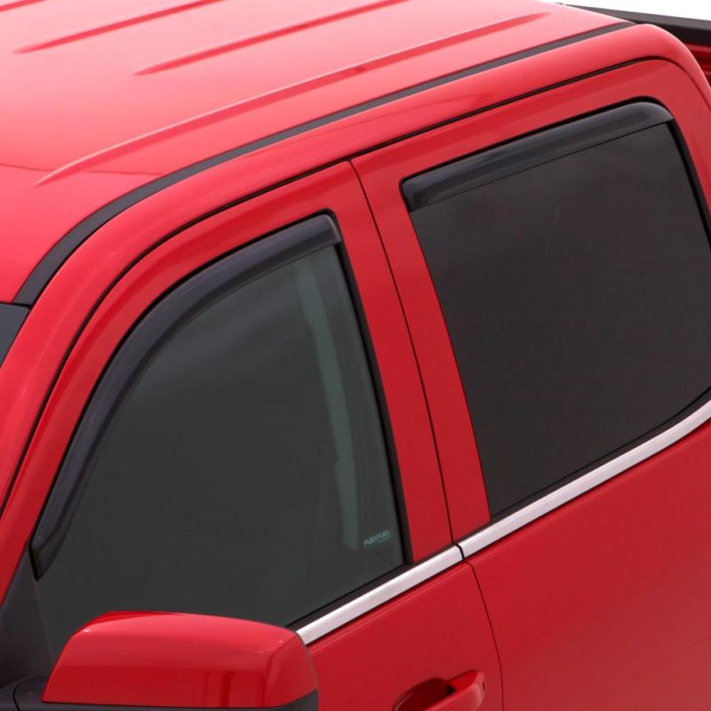 AVS 13-18 Nissan Pathfinder Ventvisor In-Channel Front & Rear Window Deflectors 4pc - Smoke