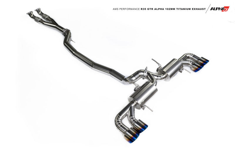 AMS ALPHA Performance Nissan GT-R Titanium 102mm Exhaust System