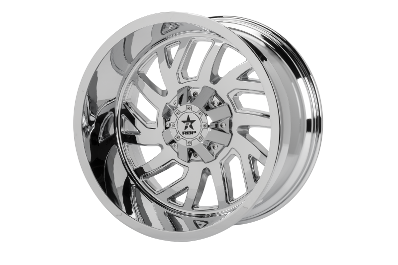 RBP 65R Glock 22x12 6x139.7 BP / 4.75 BS -44mm Offset 78mm CB (Hub Centric) Chrome Wheel