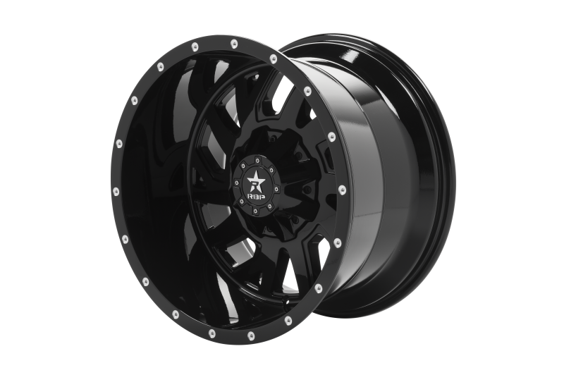 RBP 65R Glock 20x12 6x139.7 BP / 4.75 BS -44mm Offset 78mm CB (Hub Centric) Gloss Black Wheel