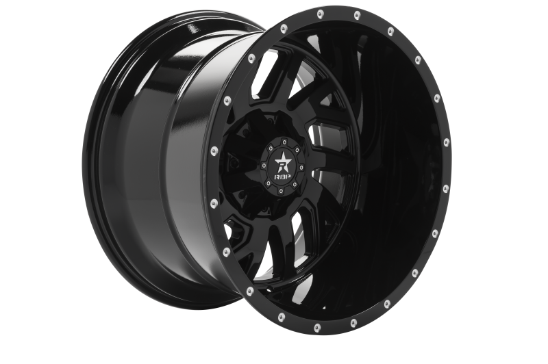 RBP 65R Glock 22x14 6x139.7 BP / 4.5 BS -76mm Offset 78mm CB (Hub Centric) Gloss Black Wheel