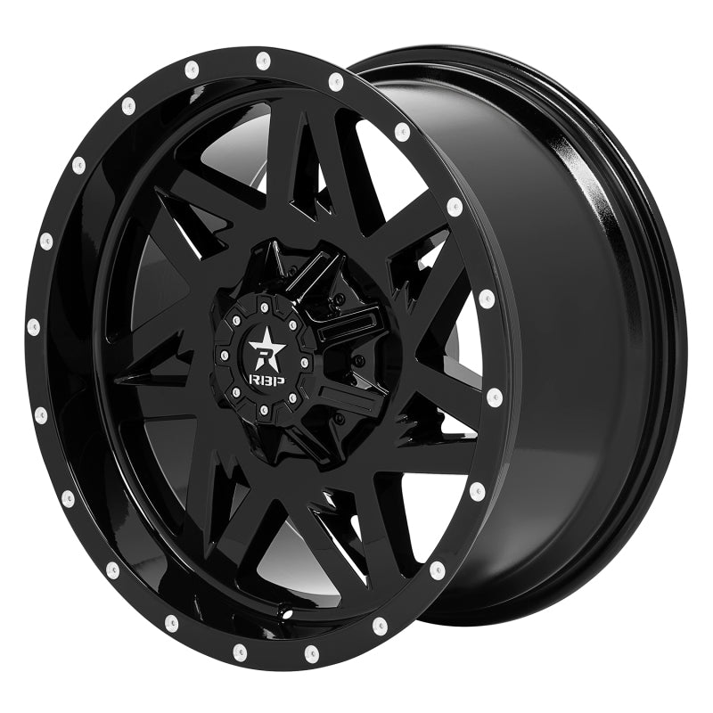 RBP 71R Avenger 20x10 6x139.7 BP / 6 BS 10mm Offset 78mm CB (Hub Centric) Gloss Black Wheel