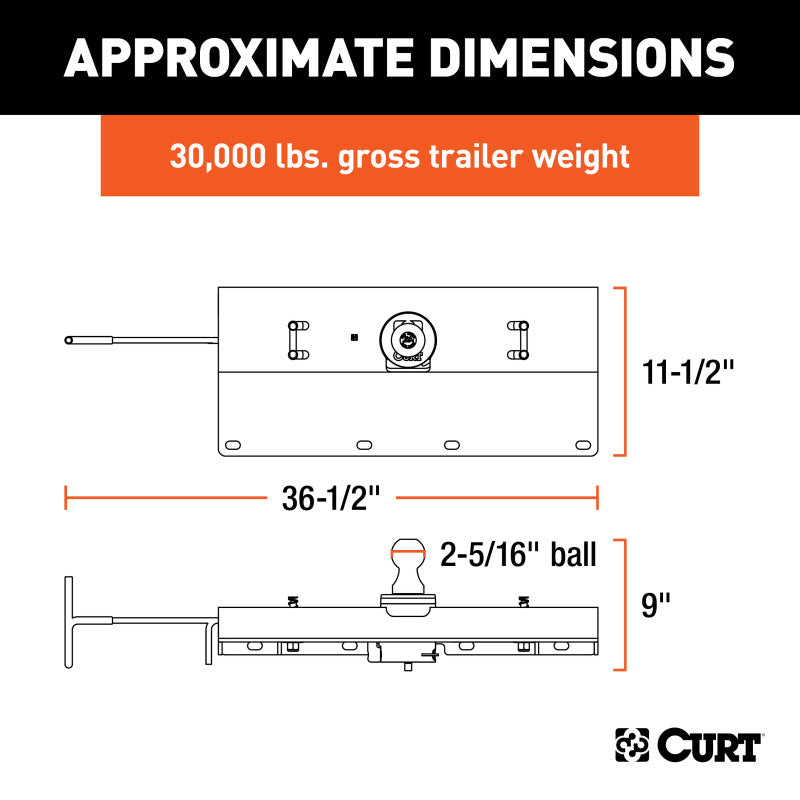 Curt Universal Double Lock Gooseneck Hitch