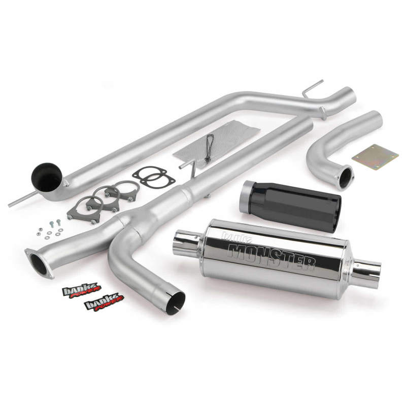 Banks Power 04-15 Nissan 5.6L Titan (All) Monster Exhaust System - SS Single Exhaust w/ Black Tip