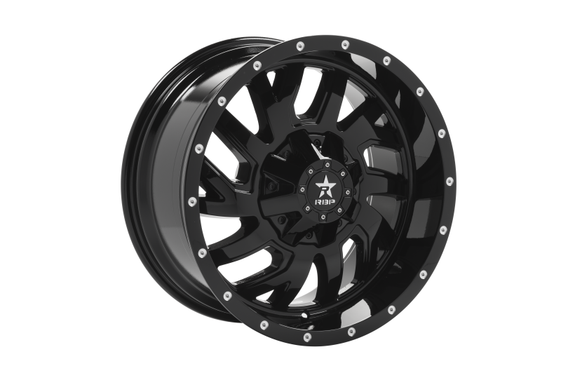 RBP 65R Glock 20x10 6x139.7 BP / 6 BS 10mm Offset 78mm CB (Hub Centric) Gloss Black Wheel