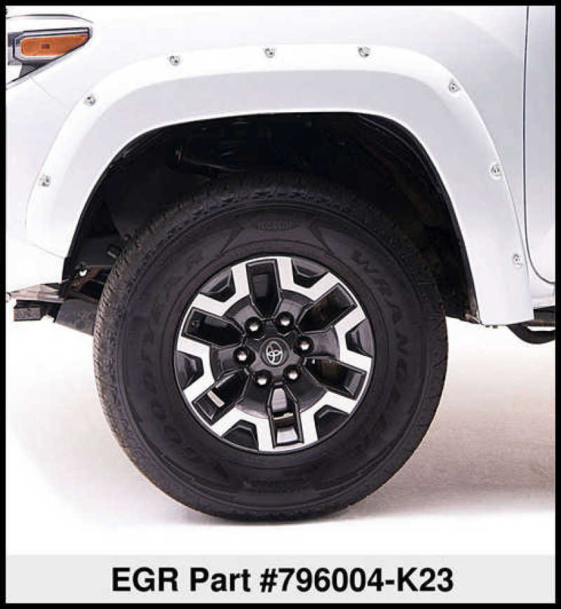 EGR 2017 Nissan Titan Bolt-On Look Color Match Fender Flares - Set - Liquid Platinum Metallic