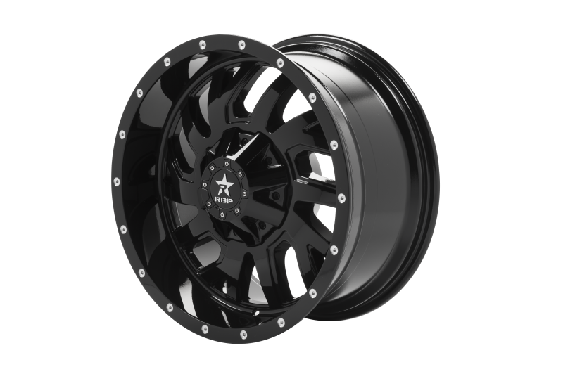 RBP 65R Glock 20x10 6x139.7 BP / 6 BS 10mm Offset 78mm CB (Hub Centric) Gloss Black Wheel