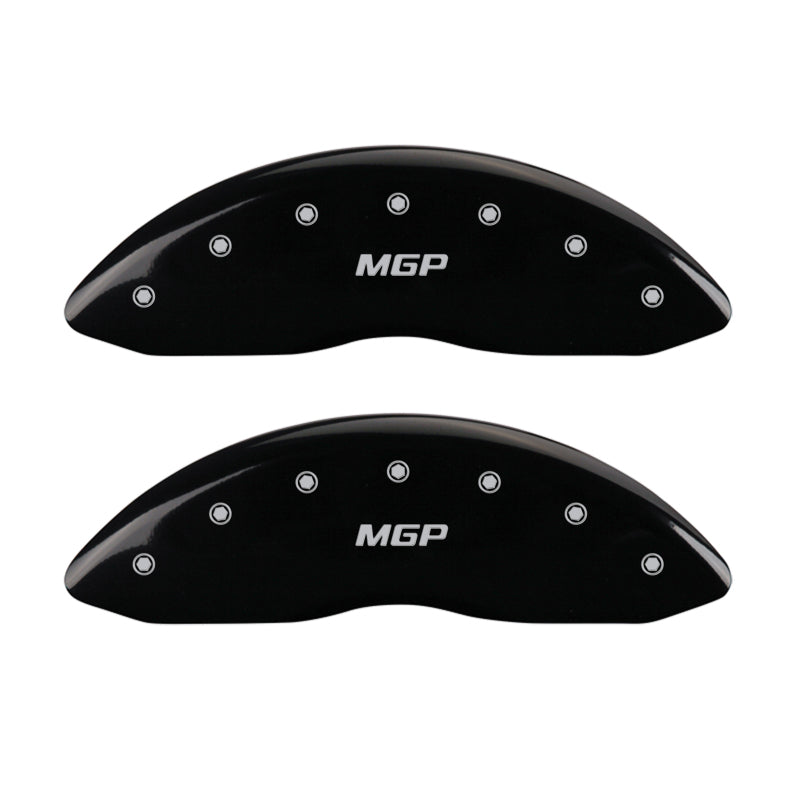 MGP 2006-2008 Nissan 350Z 4 Caliper Covers Engraved Front & Rear MGP Black finish silver