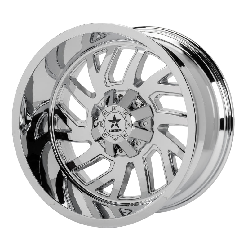 RBP 65R Glock 22x12 6x139.7 BP / 4.75 BS -44mm Offset 78mm CB (Hub Centric) Chrome Wheel