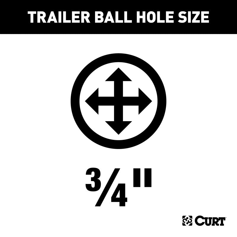 Curt 84-86 Nissan 200SX Coupe Class 1 Fixed-Tongue Trailer Hitch w/3/4in Trailer Ball Hole BOXED