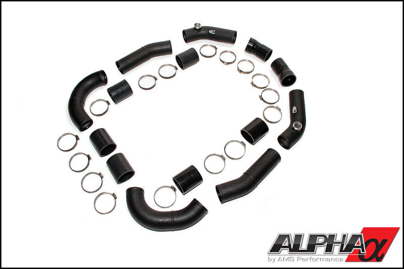 AMS Performance GT-R R35 Induction Kit w/Stock Turbos / Alpha I/C/Carbon Manifold/TB/TiAL Flanges