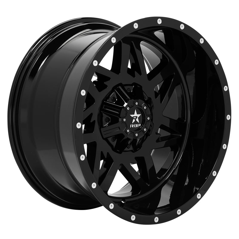 RBP 71R Avenger 22x12 6x139.7 BP / 4.75 BS -44mm Offset 78mm CB (Hub Centric) Gloss Black Wheel