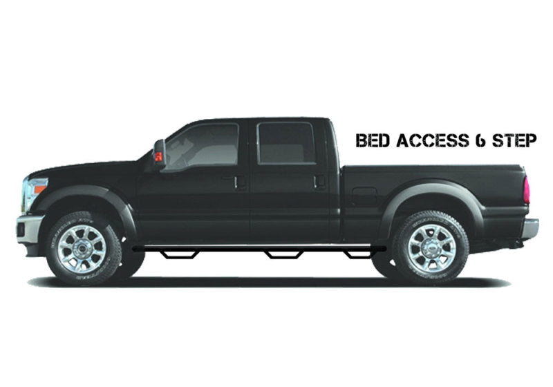 N-Fab Nerf Step 04-15 Nissan Titan Crew Cab 5.6ft Bed - Gloss Black - Bed Access - 3in