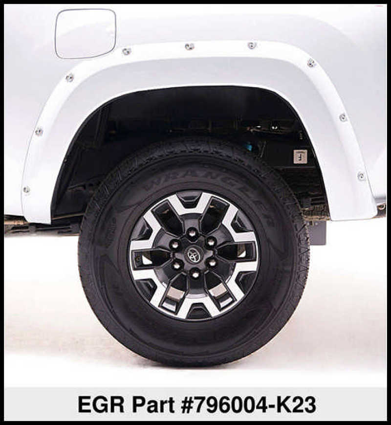 EGR 2017 Nissan Titan Bolt-On Look Color Match Fender Flares - Set - Liquid Platinum Metallic