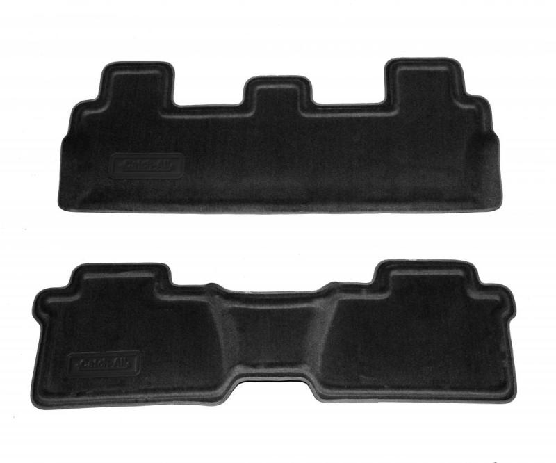 Lund 08-10 Nissan Armada Catch-All 2nd & 3rd Row Carpet Floor Liner - Black (2 Pc.)