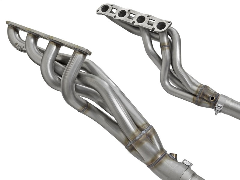 aFe Twisted Steel Long Tube Headers and Extension Pipes Catted 10-17 Nissan Patrol V8-5.6L