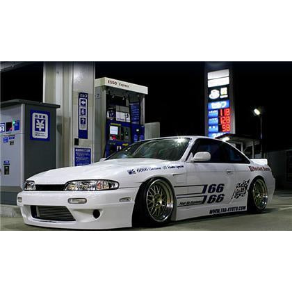 GReddy 94-98 Nissan 240SX/Silvia S14 Rocket Bunny Rear Wide Panel Over-Fenders Ver. 1 - FRP *Only*