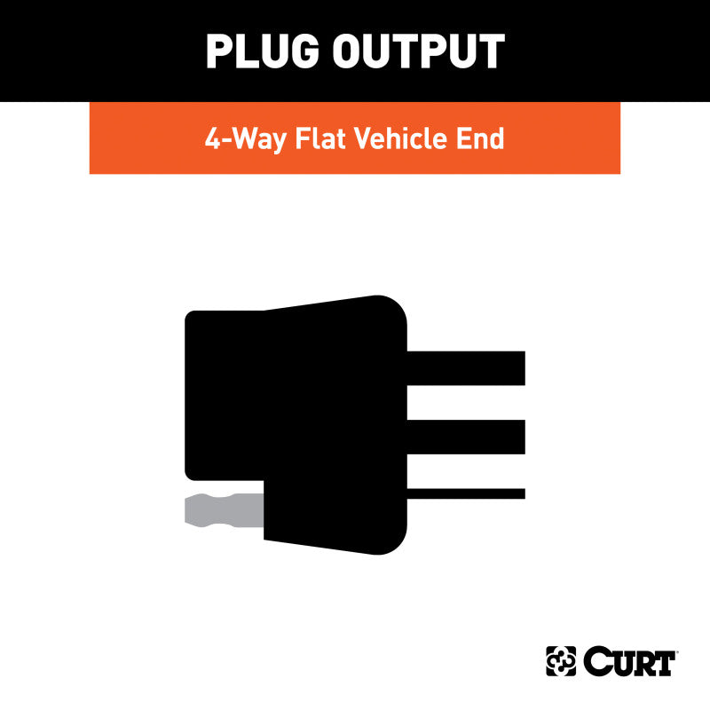 Curt Nissan NV Express Custom Wiring Harness (4-Way Flat Output)