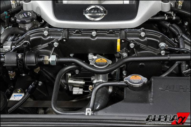 AMS Performance 2009+ Nissan GT-R R35 (LHD Only) Alpha Fuel Cooler Kit w/Factory Fuel Rails