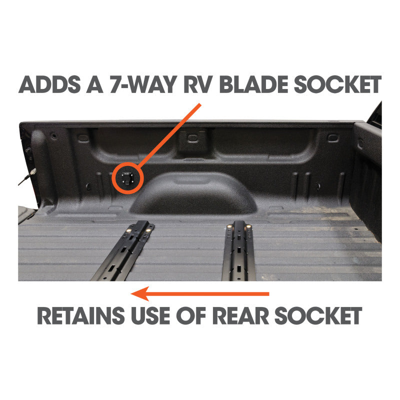 Curt Nissan Titan 7ft Harness Extension (Adds 7-Way RV Blade to Truck Bed 10-Pack)