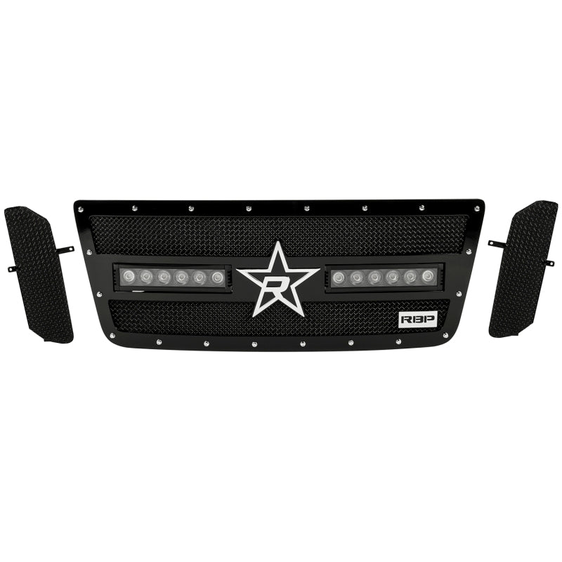 RBP RX-3 Midnight Edition Black LED Bar Grille (Studded) Nissan Titan XD