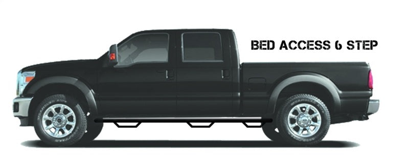 N-Fab Nerf Step 04-15 Nissan Titan King Cab 6.5ft Bed - Gloss Black - Bed Access - 3in