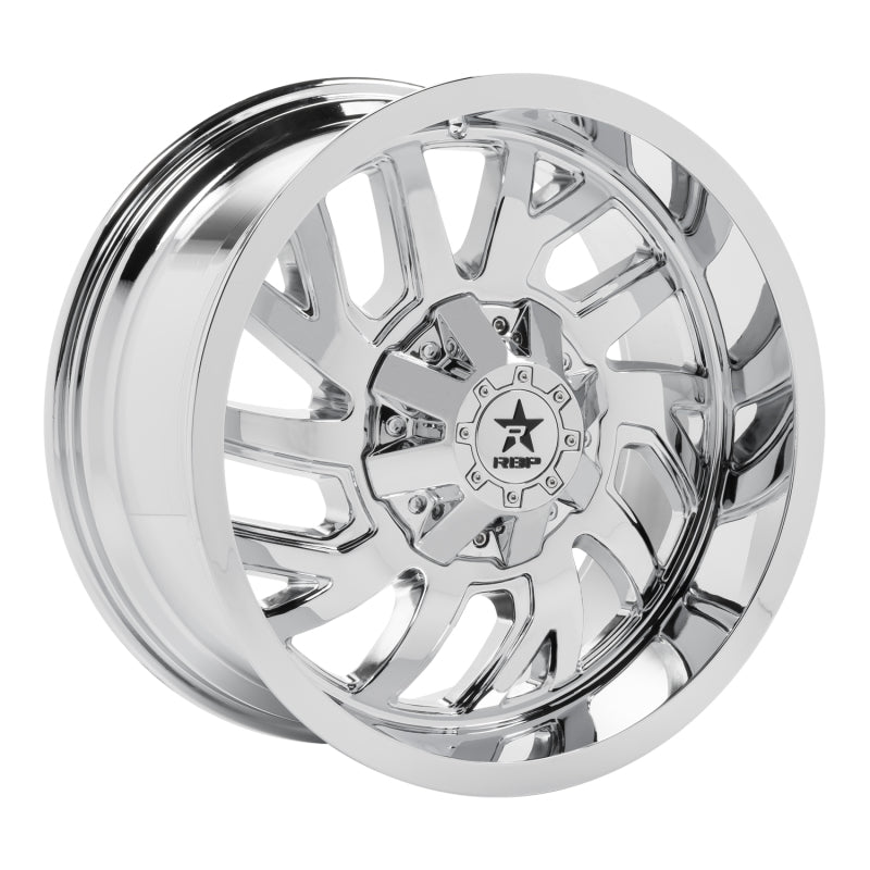 RBP 65R Glock 20x10 6x139.7 BP / 6 BS 10mm Offset 78mm CB (Hub Centric) Chrome Wheel