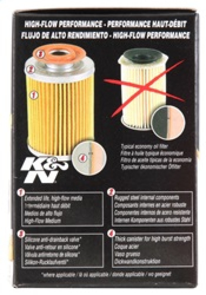 K&N Evo 8-10 & 06-09 Civic Si Performance Gold Oil Filter