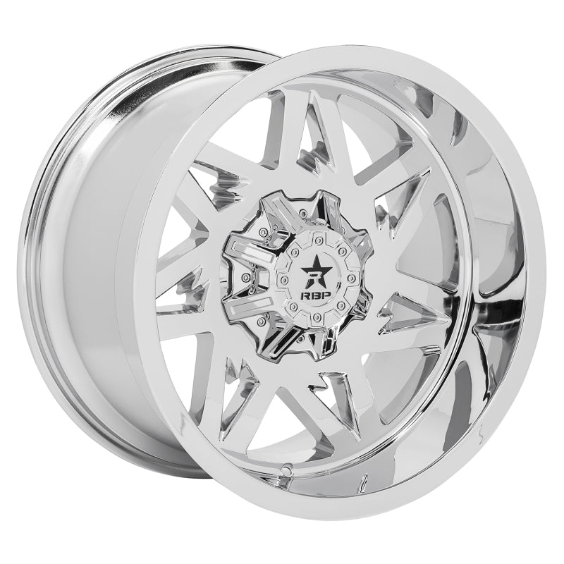 RBP 71R Avenger 20x10 6x139.7 BP / 6 BS 10mm Offset 78mm CB (Hub Centric) Chrome Wheel