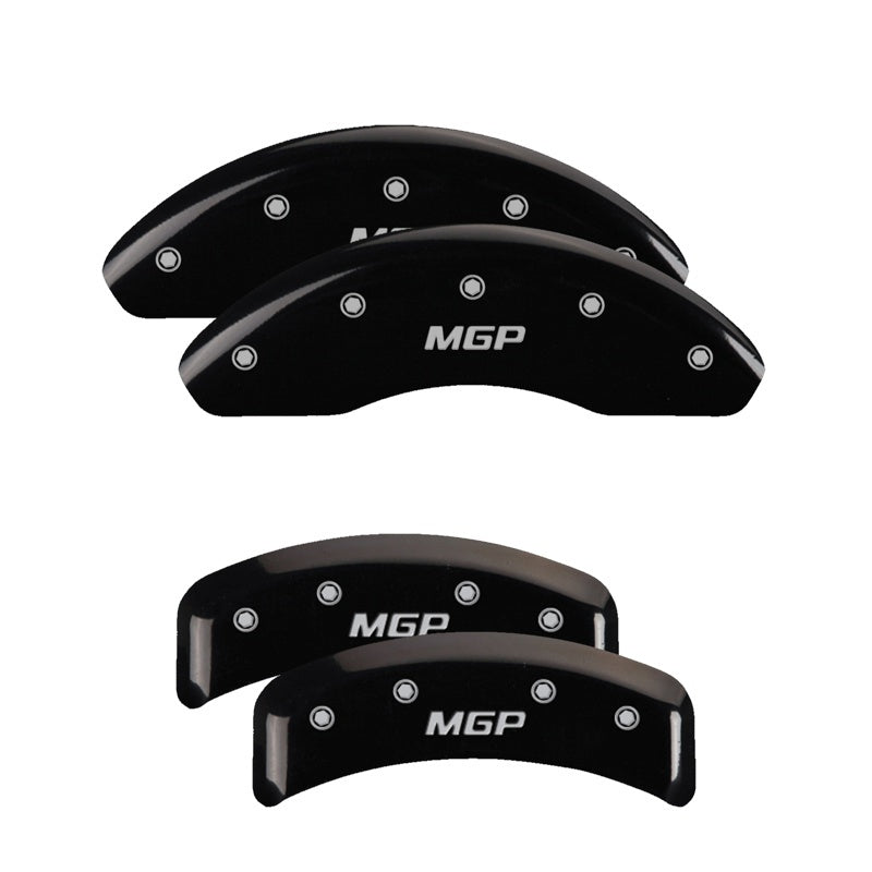 MGP Front set 2 Caliper Covers Engraved Front MGP Yellow finish black ch